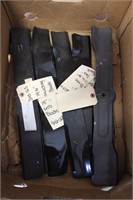 BOX OF ASSORTED NEW MOWER BLADES