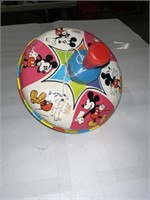 VINTAGE MICKEY MOUSE METAL TOY TOP WORKS