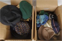 Box vintage women's hats. Bidding on one times