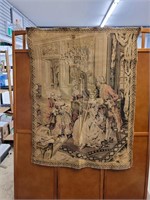 Vintage Tapestry Victorian Scene