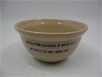 Monmouth Saving & Loan Stoneware Bowl