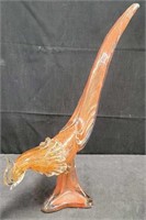 Murano glass bird sculpture