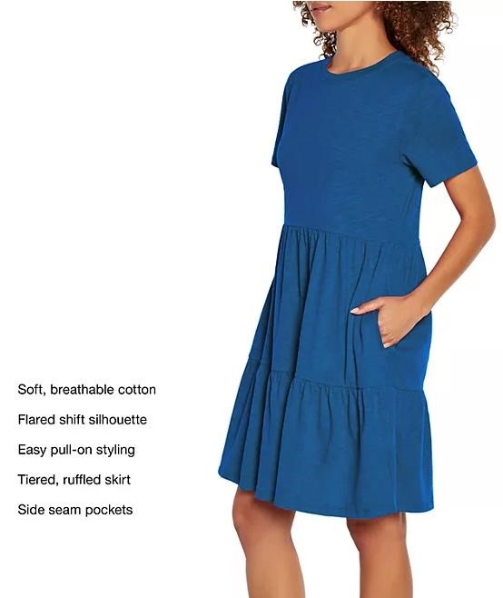 Gap Ladies Short Sleeve Tiered Dress, Size XXL