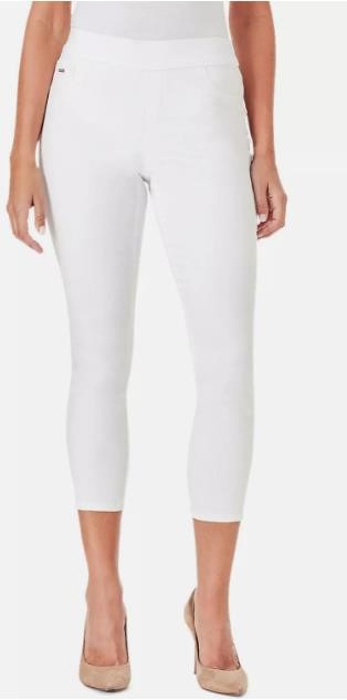 Nine West Women's Heidi Pull On Crop Skinny, White