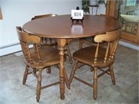 Oval Kitchen Table with 4 Chairs