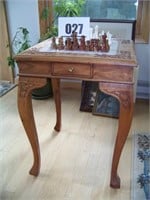 Carved Chess Table (Very Nice)