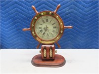 Wooden Nautical ShipWheel modern Clock