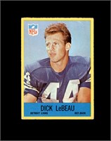 1967 Philadelphia #66 Dick LeBeau P/F to GD+