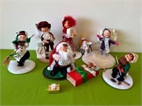 Holiday Annalee Santa, Snowmen, Mice ++