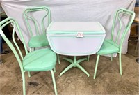 MCM Daystrom Mint Green Kitchen Table & Chair Set