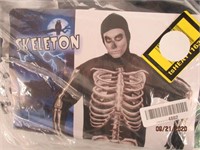 Skeleton Adult Costume Fits Up To 42