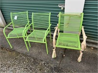 LOT OF 4 NEW PATIO CHAIRS NEVER USED