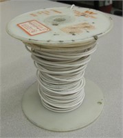 Partial Spool Of White 12 AWG Solid Wire