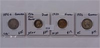 Type Coins: Barber Quarter, Mercury Dime, etc
