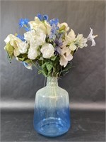 Floral Arrangement in Translucent Vase