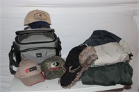 Columbia Jacket, REI cooler and hat lot