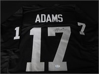 RAIDERS DAVANTE ADAMS SIGNED JERSEY COA