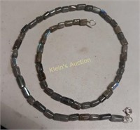 Sterling Labradorite Blue Flash Necklace 19"