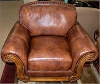 Furniture Contemporary Lane Cuir Leather Chair