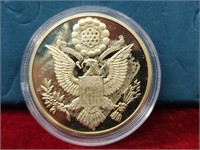 Gold Plated Eagle Coin