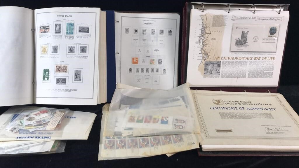 Collection of Stamp Albums, '60s - '90s