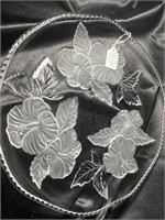 50% OFF  Mikasa Hibiscus Frost Flower Platter