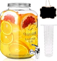 Amgkonp 2 pack of Glass Drink Dispensers - 2 Gallo