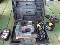 Ryobi battery operated drill, auto impact wrench