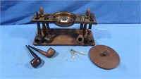 Vintage Pipe Stand & 6 Briar Pipes