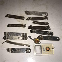 Collection of Beer Advertising Church Keys Openers