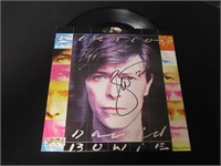 DAVID BOWIE SIGNED ALBUM COVER WITH COA