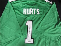 JALEN HURTS SIGNED FOOTBALL JERSEY WITH COA EAGLES