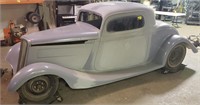 1934 Ford 3 Window Coupe Deluxe Project Car.