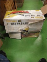 Portable 7" Wet Tile Saw 1 HP