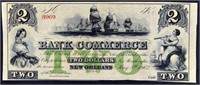 1862 New Orleans Bank Of Commerce $2