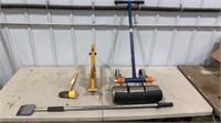 Flooring Roller, Scraper, Hammer, Nailer