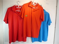 3 X Puma Golf Shirts Size L
