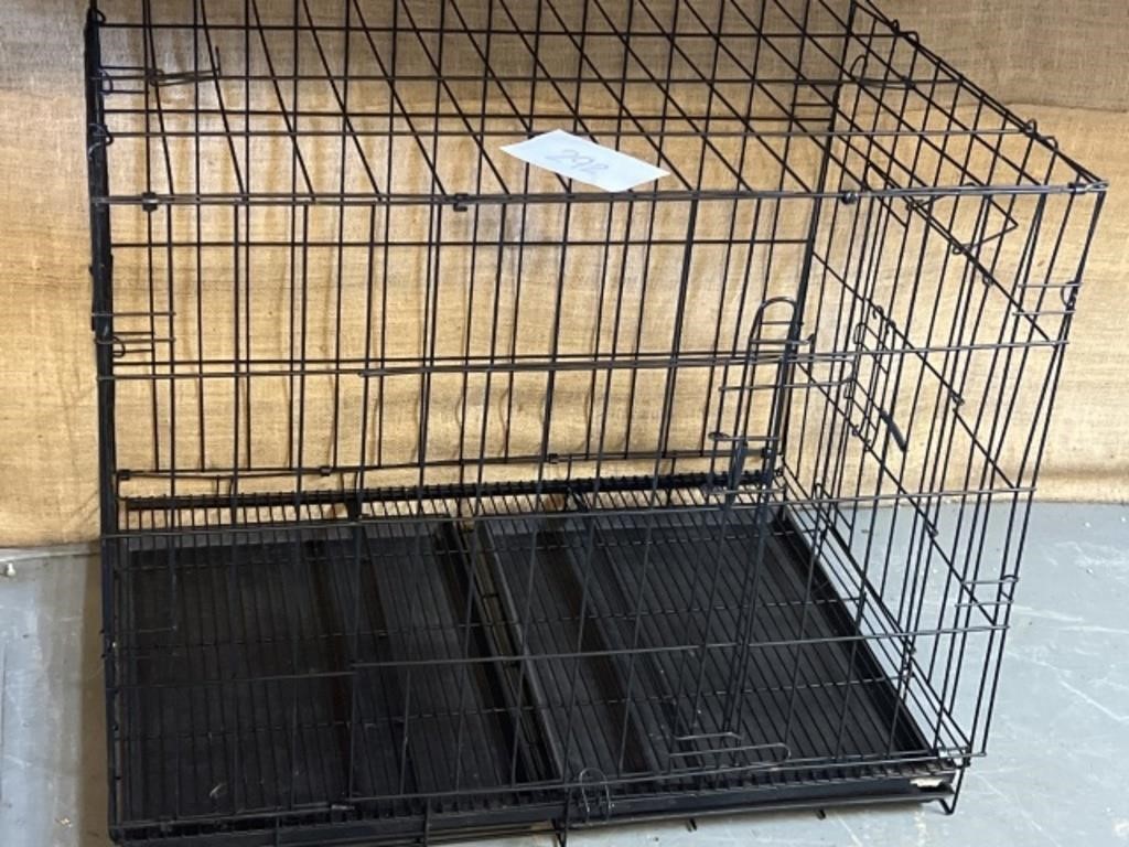 XL dog cage w/ tray