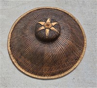 Vintage S.E. Asian Rattan Rickshaw Hat