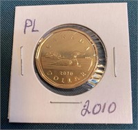 UNCIRCULATED LOONIE 2010