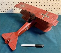 METAL RED BARON PLANE