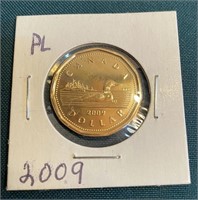 UNCIRCULATED LOONIE 2009