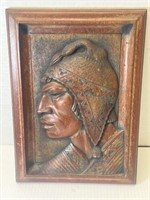 MID CENTURY HAND-CARVED WOODEN AYMRA INDIAN
WALL
