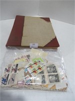 Stamp Collection - Book & Bag