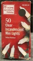 Home Accents Holiday 50 Clear Mini Lights