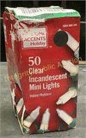 Home Accents Holiday 50 Clear Mini Lights