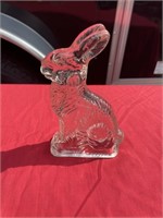 JH Millstein glass rabbit candy container