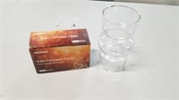 Clear Glass Vase & Solar Christmas Lights