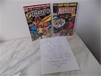 2 Comic Lot Fantastic Four / Avengers See Pic Disc