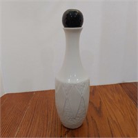 White Pottery Decanter with Stopper